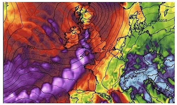 UK and europe weather forecast latest, december 14: fierce winds heavy downpours to bombard britain amid icy weather